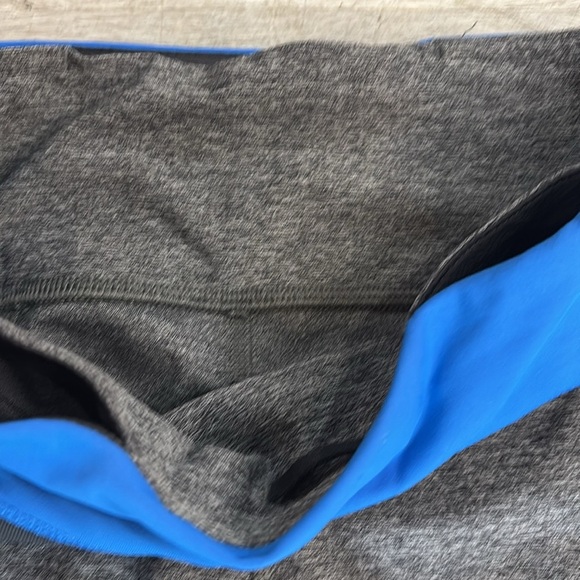 Lululemon Inspire Tight II (Mesh) Heathered Black/ Blue Size 4 pockets - Picture 3 of 13